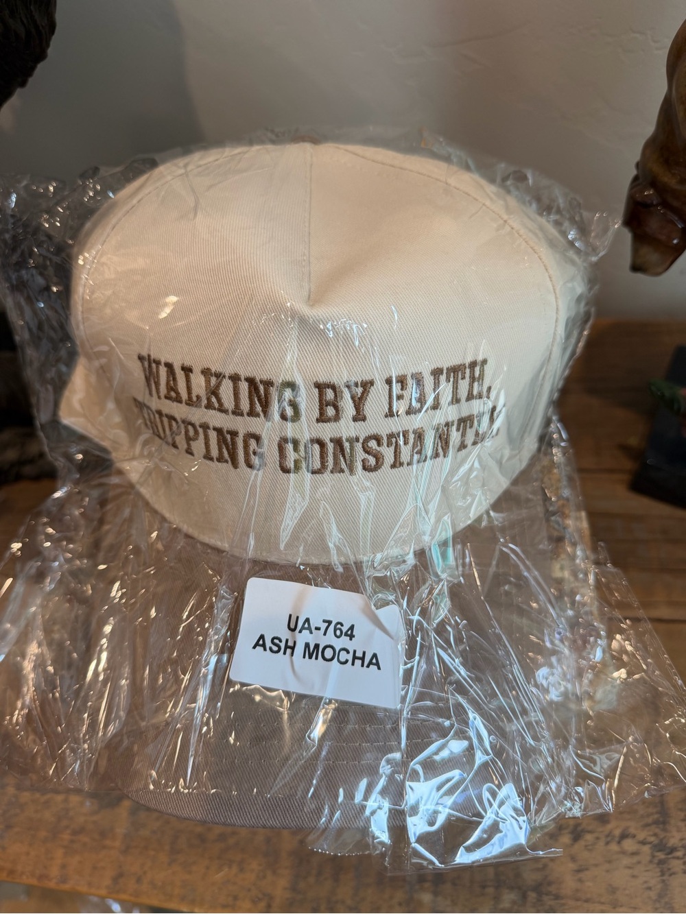 Ash Mocha 'Walking by Faith' Cotton Cap